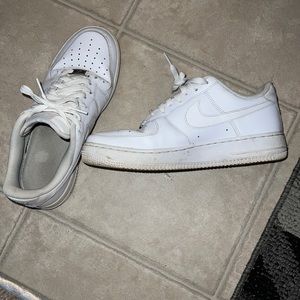 White Nike Air Force 1.